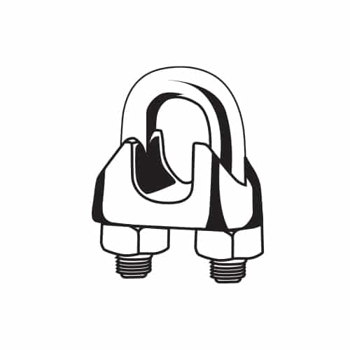 Malleable Wire Rope Clips—Zinc Plated