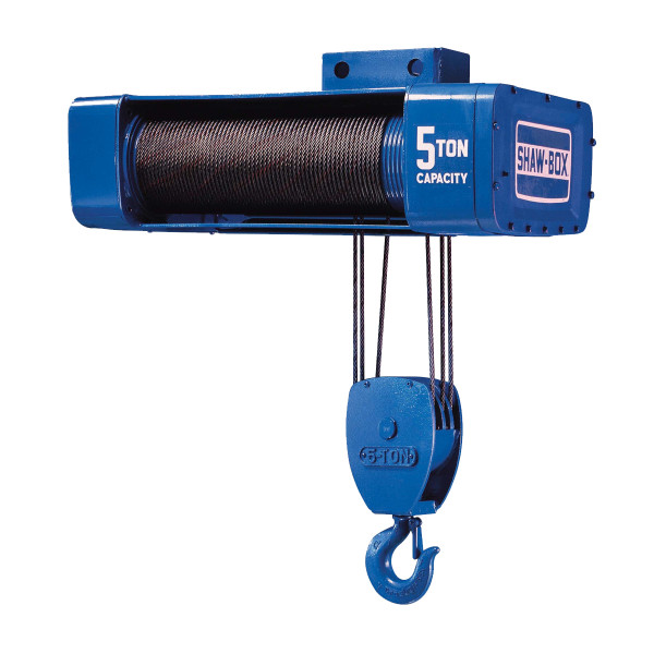 Shaw-Box 800 Series Electric Wire Rope Hoist & Trolley—Single-Reeved