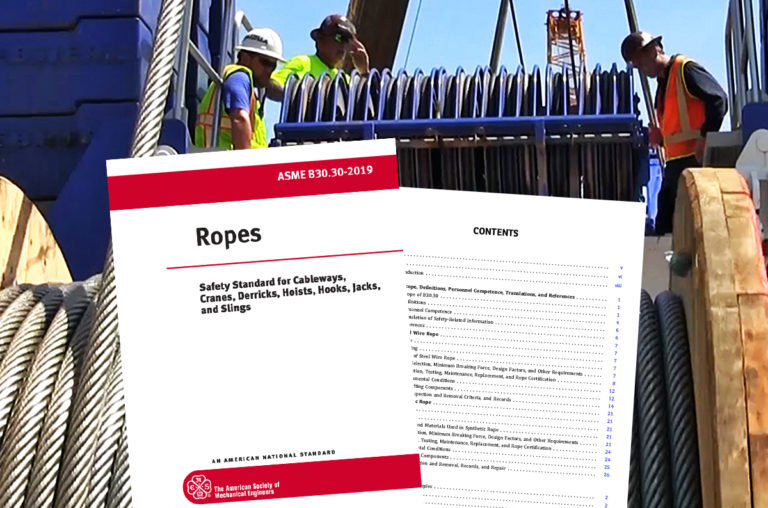 What is ASME B30.30, and How Does It Apply to Wire Rope Inspection