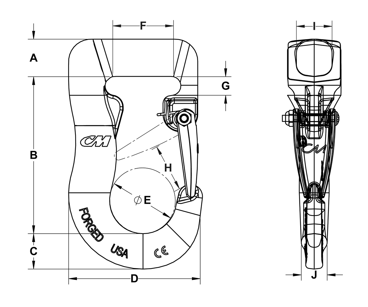 Cm Quick Connect Hooks Specifications