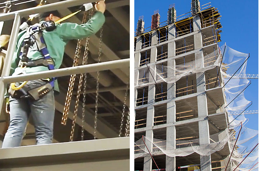 How Can Fall Prevention Systems Make Working at Height Safer: Platforms & Netting 2