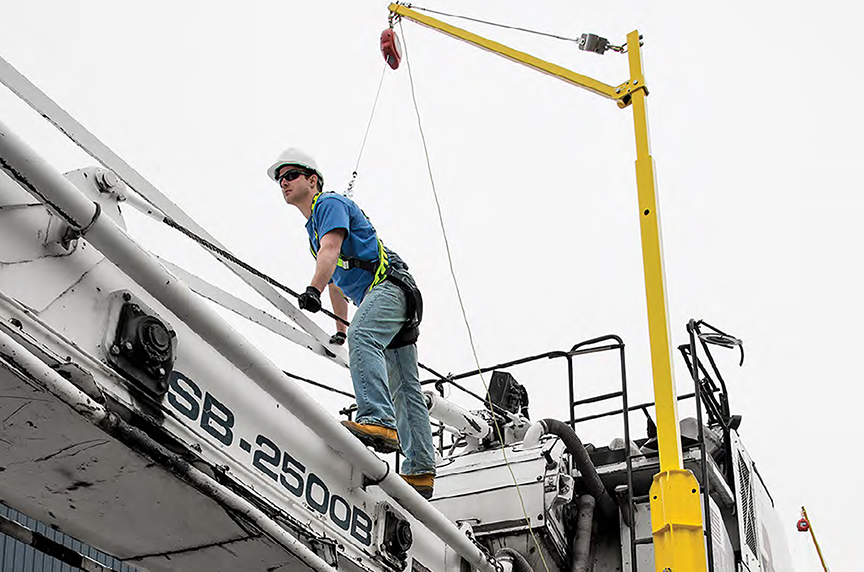 Mobile Fall Protection: Systems, Components, Best Fit Applications: Mobile Fall Protection Systems: System In Use