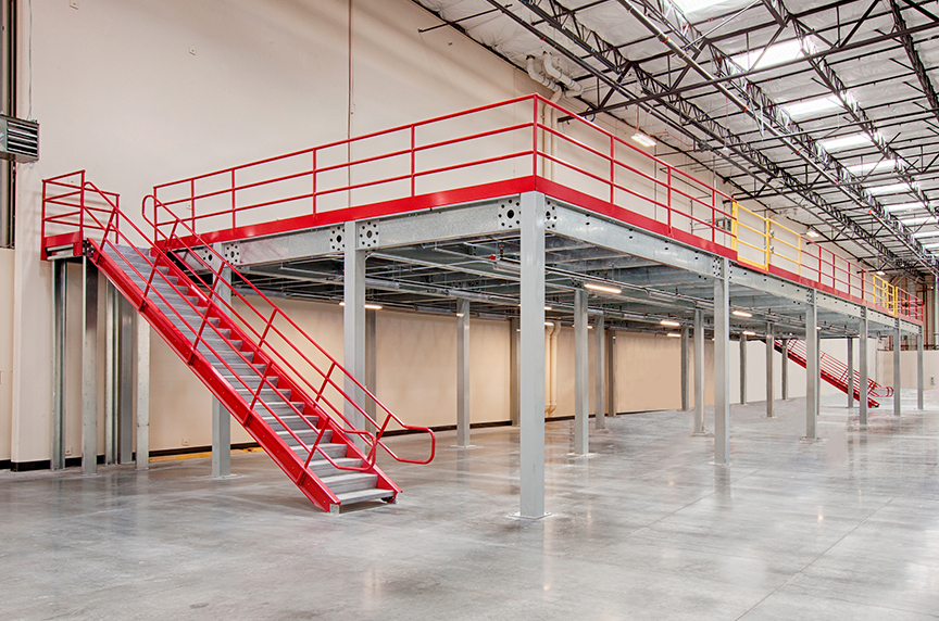 How Can a Mezzanine Help Increase Warehouse Storage, Productivity: Installed Mezzanine