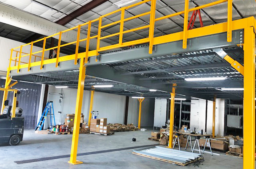 How Can a Mezzanine Help Increase Warehouse Storage, Productivity: Mezzanine Installation