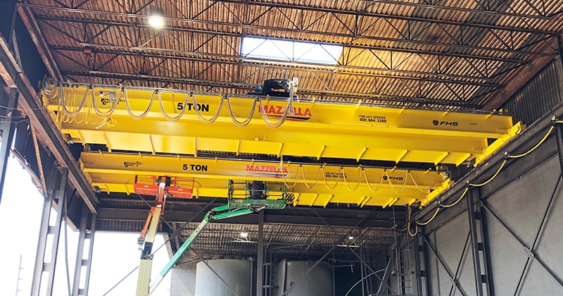 Mazzella Provides Overhead Cranes