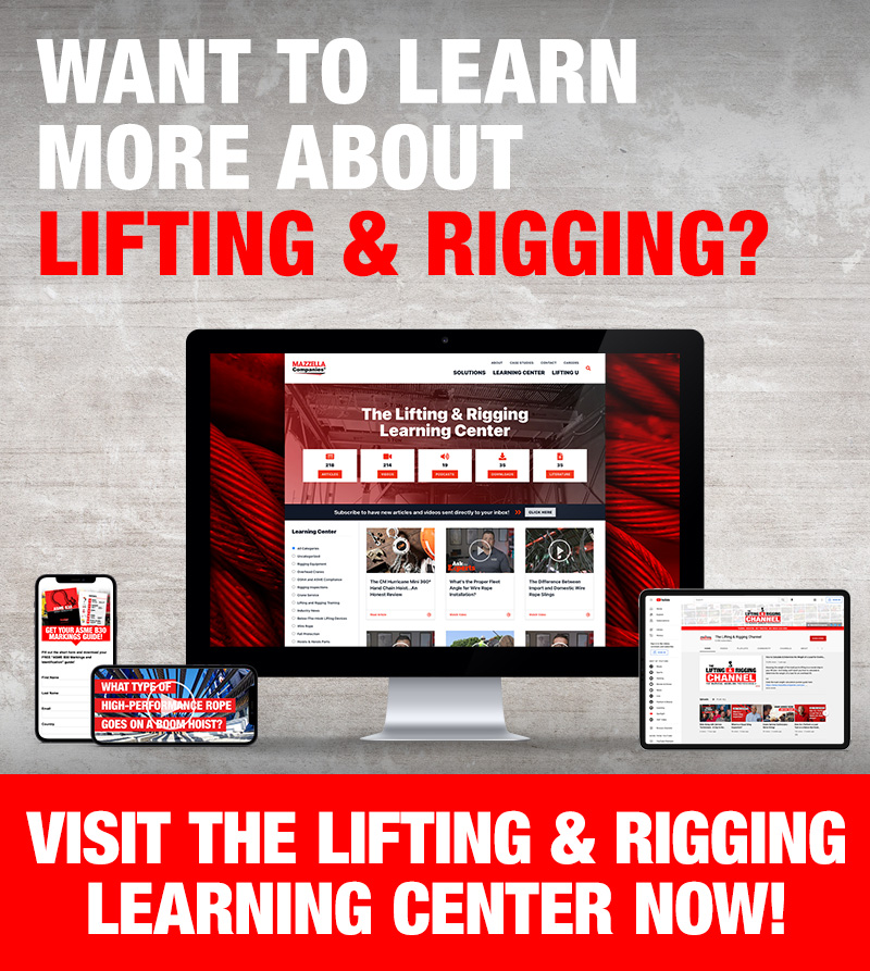 Mazzella Lifting & Rigging Learning Center