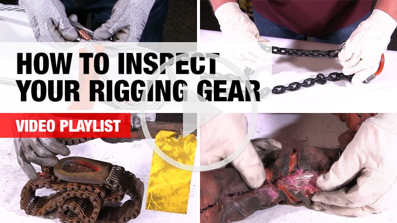 Mazzella: How to Inspect Your Rigging Gear Video