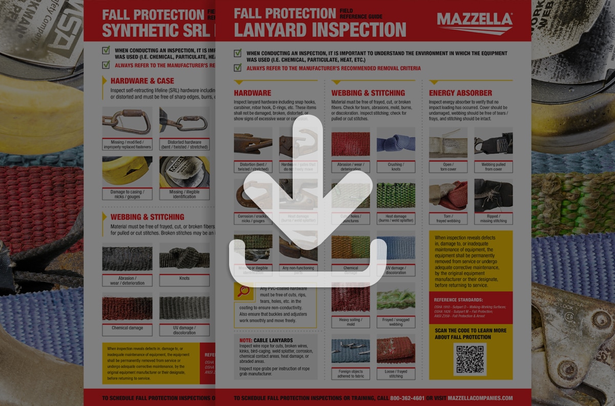 Fall Protection Synthetic SRL and Lanyard Inspection Field Reference [Guide]