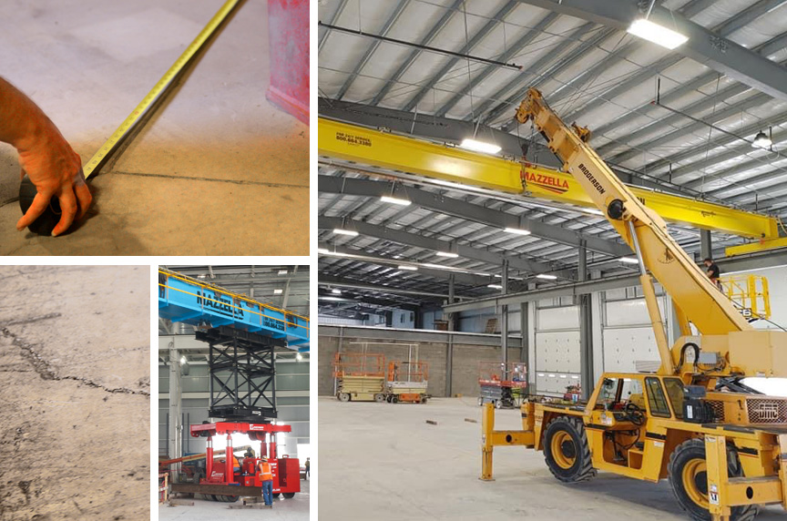 7 Building Considerations When Designing an Overhead Crane - How Does Your Cement Floor Affect Your Overhead Crane Design?