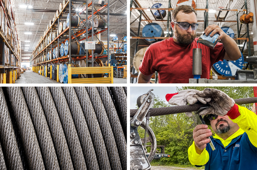 Mazzella Tower Crane Services: Crane Ropes, Rope Inspections, In-Field Socket Pouring