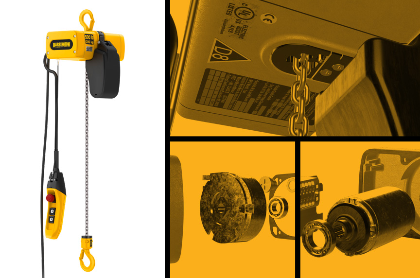 Unique Features of the Harrington EM / SEM Mini Electric Chain Hoists