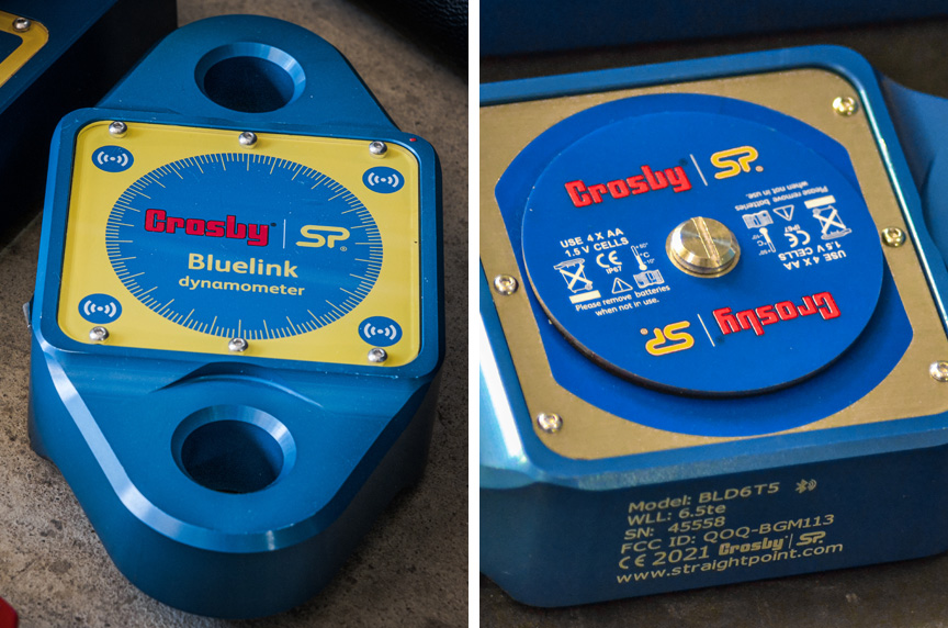 Crosby Straightpoint Bluelink Dynamometer Front and Back