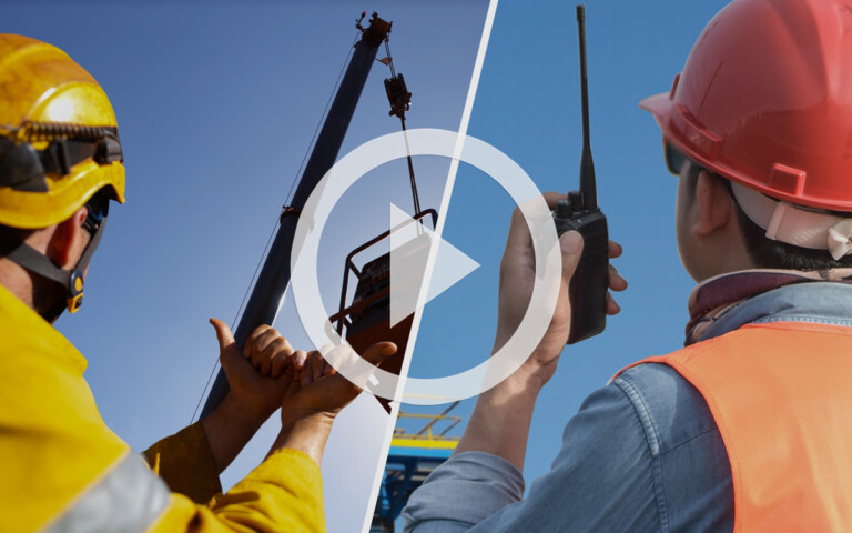 Toolbox Talks: Hand Signal vs. Walkies, Pin Up/Down, Dynamic Loads, & Old Slings