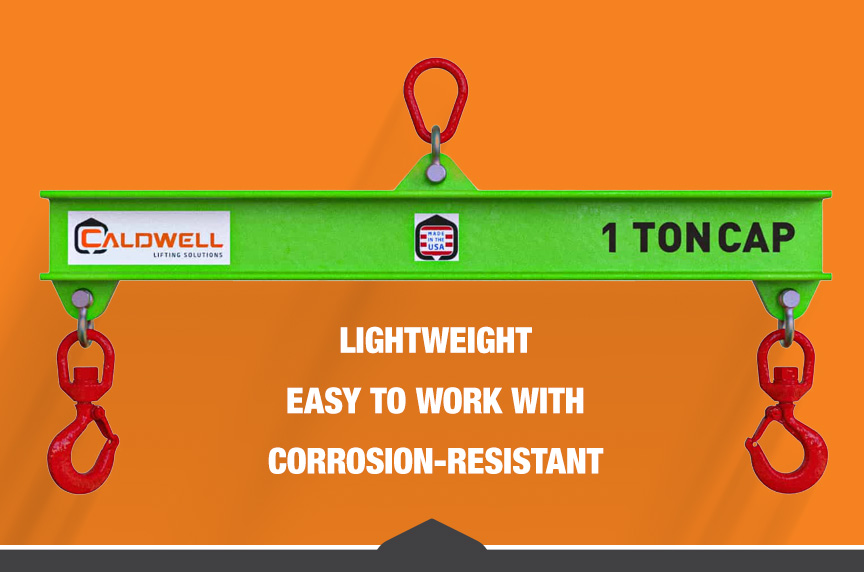 Caldwell Dura-Lite Lifting Beam with Hooks Attached