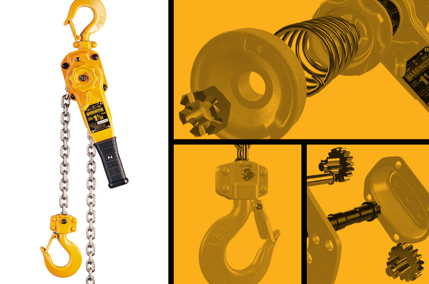 Unique Features of Harrington LB Heavy Duty Lever Hoists