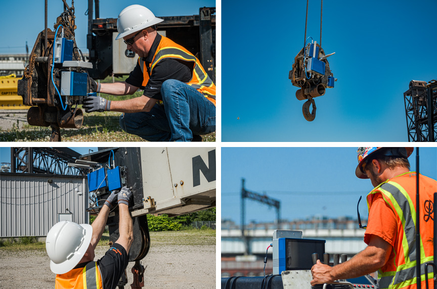 Crosby BlokCam Crane Camera System Being Installed on Mobile Crane