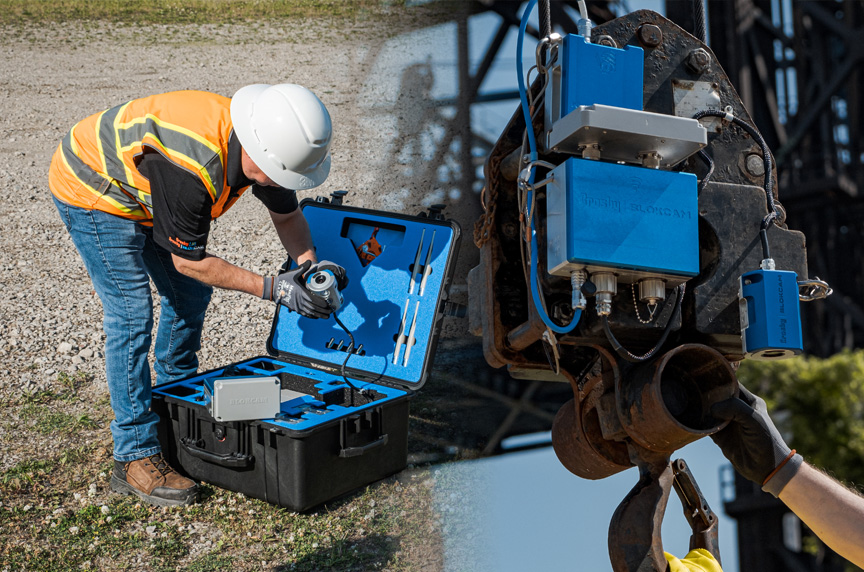 Crosby BlokCam M3L Crane Camera System Mounted to Block of Mobile Crane