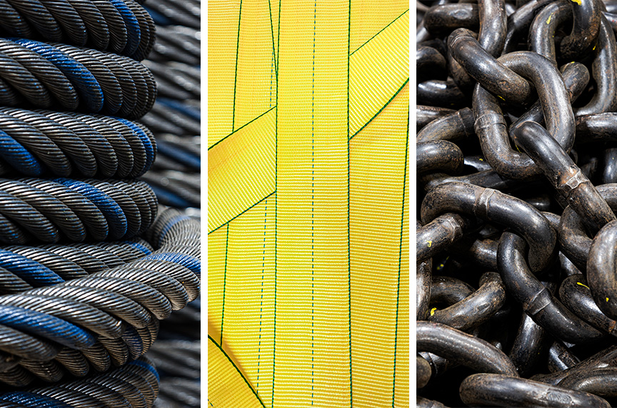 Wire Rope, Synthetic Web Slings, & Alloy Steel Chain