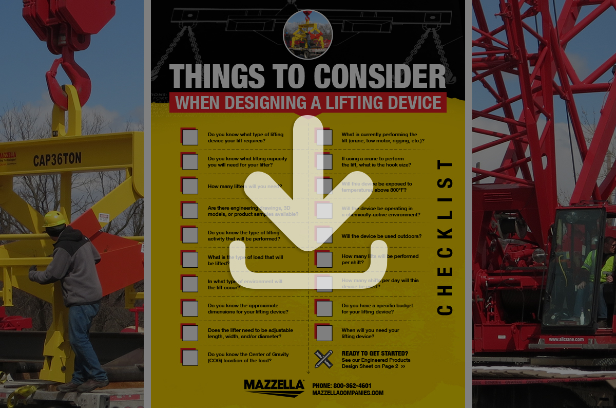 Custom Lifting Device Considerations and Design Sheet [Bundle]