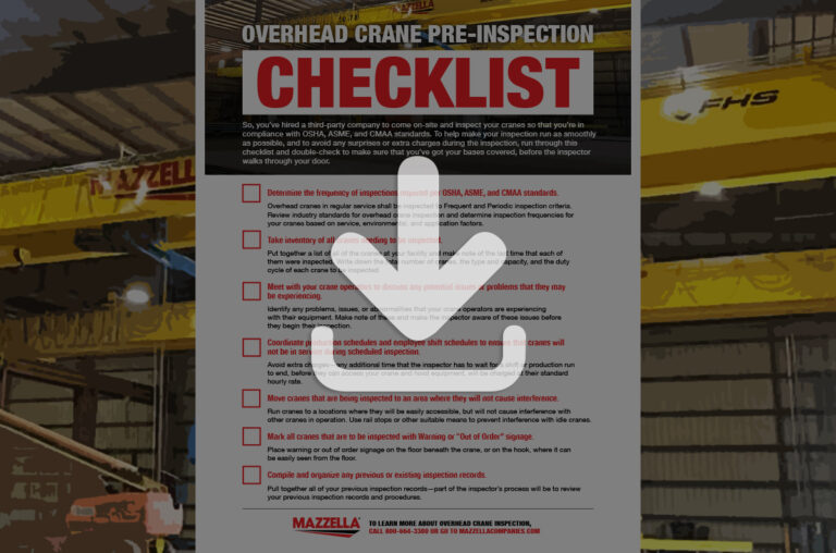 Overhead Crane Pre-Inspection [Checklist]