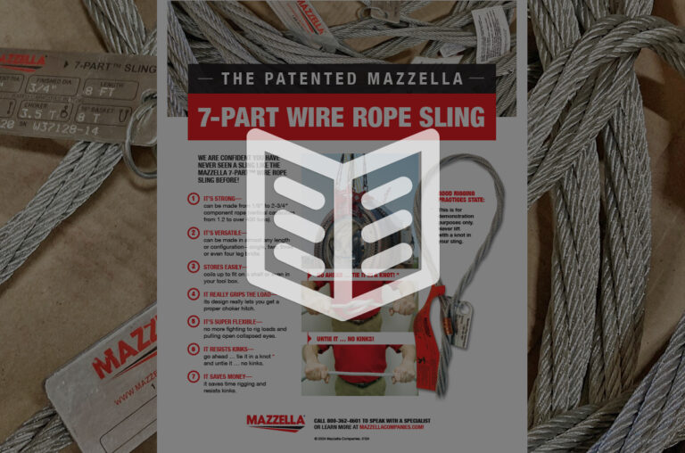 Mazzella 7-Part™ Wire Rope Slings