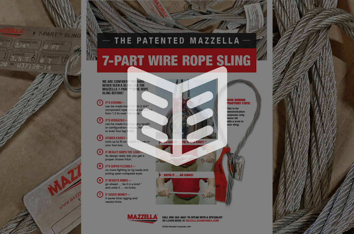 Mazzella 7-Part™ Wire Rope Slings
