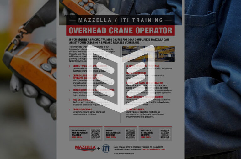 Mazzella / ITI Overhead Crane Operator Training