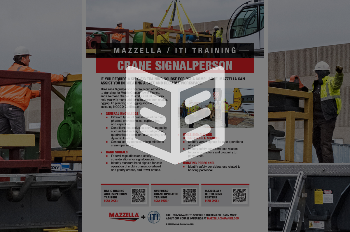 Mazzella / ITI Crane Signalperson Training