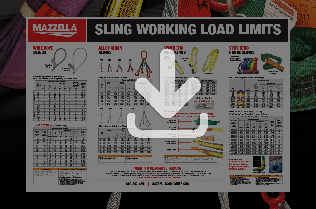 Sling Working Load Limits [Poster]