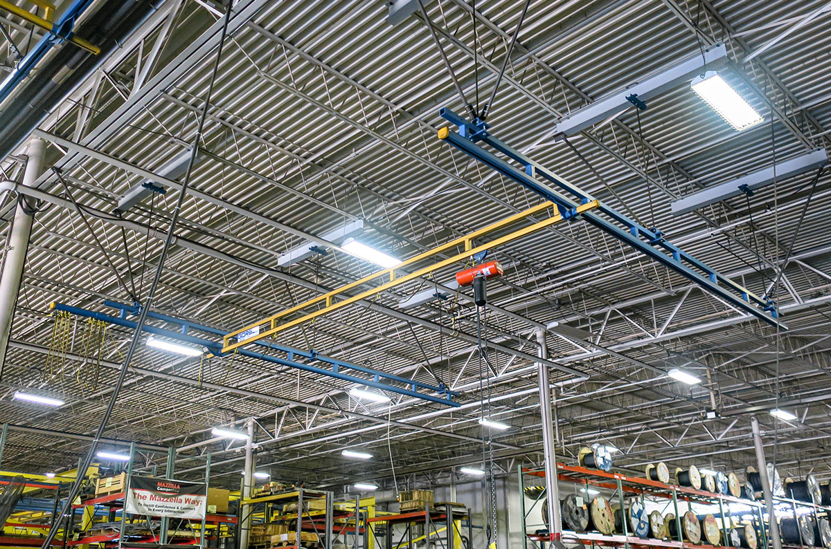 Enclosed Track Workstation Crane System