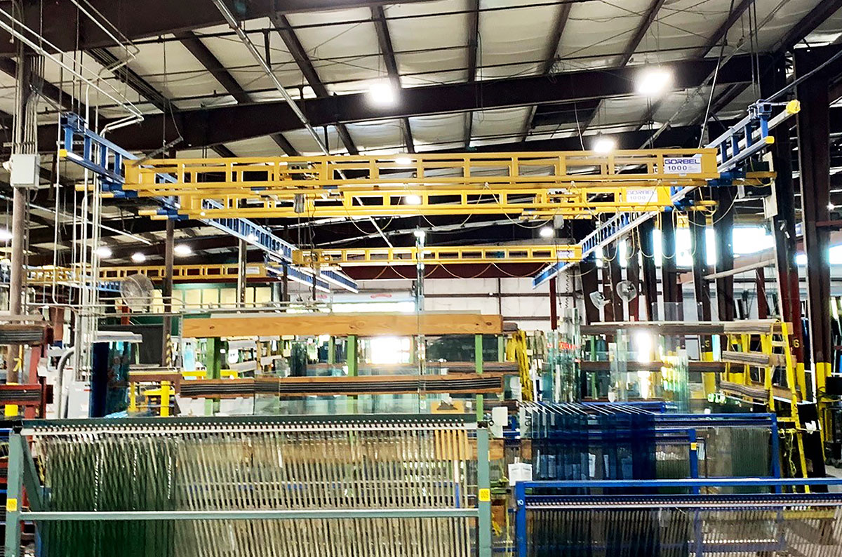 Enclosed Track Workstation Crane System
