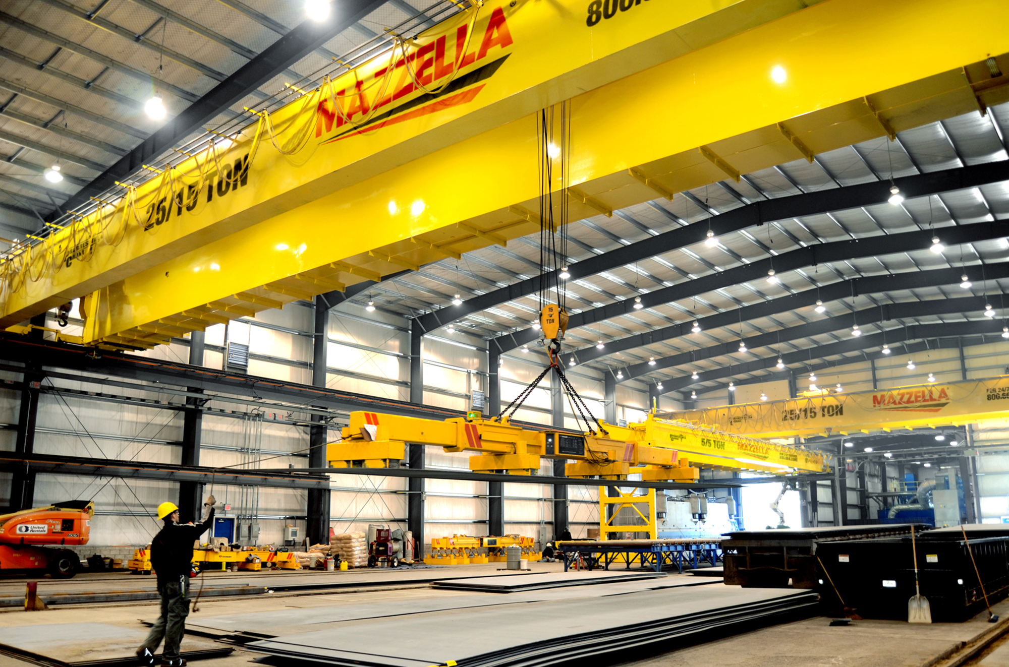 Overhead Crane System In Operation