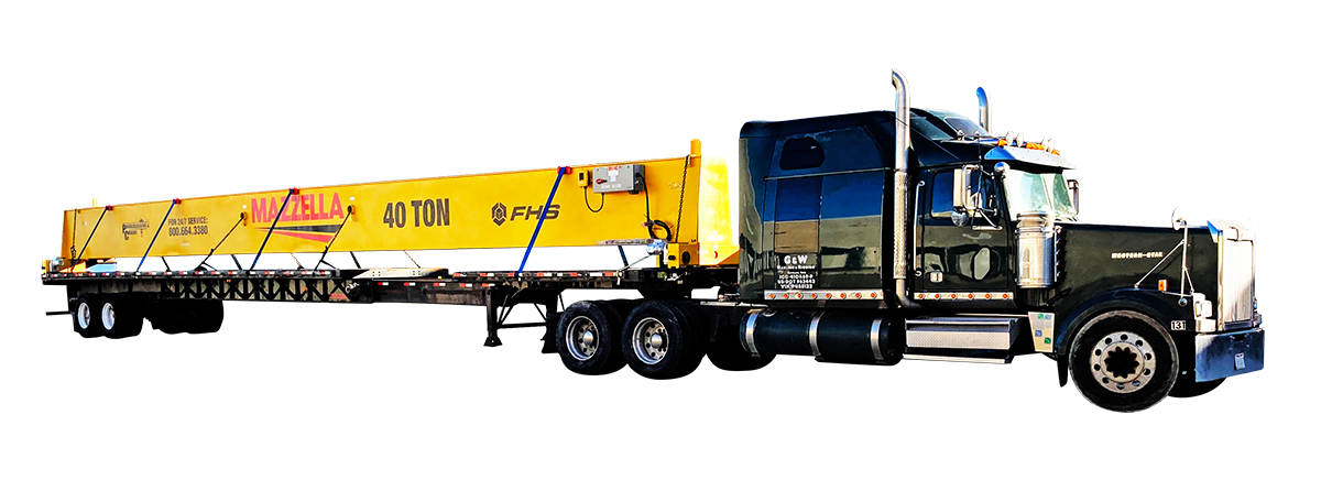Overhead Crane Shipping On Truck