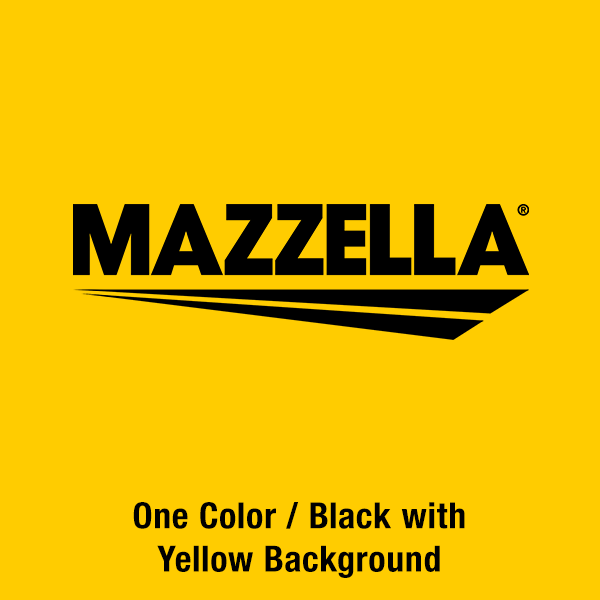 Mazzella Brand Guides: Mazzella One Color Black on Yellow