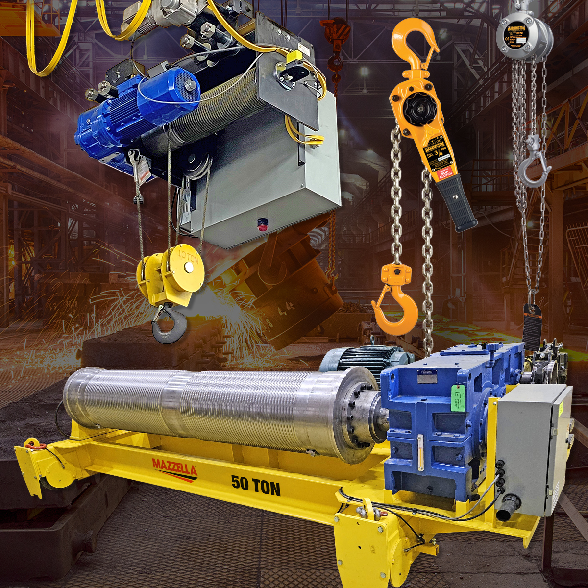 Lifting America's Steel Industry: Manual & Powered Hoists